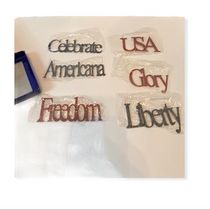 Patriotic Christmas Ornaments NEW